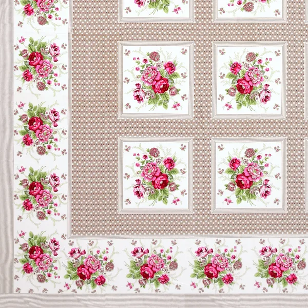 Light_Brown_Cotton_Rajwada_Phool_Gulistan_Collection_Double_Bedsheet_With_Pillow_Cover_100_X_108_Cm